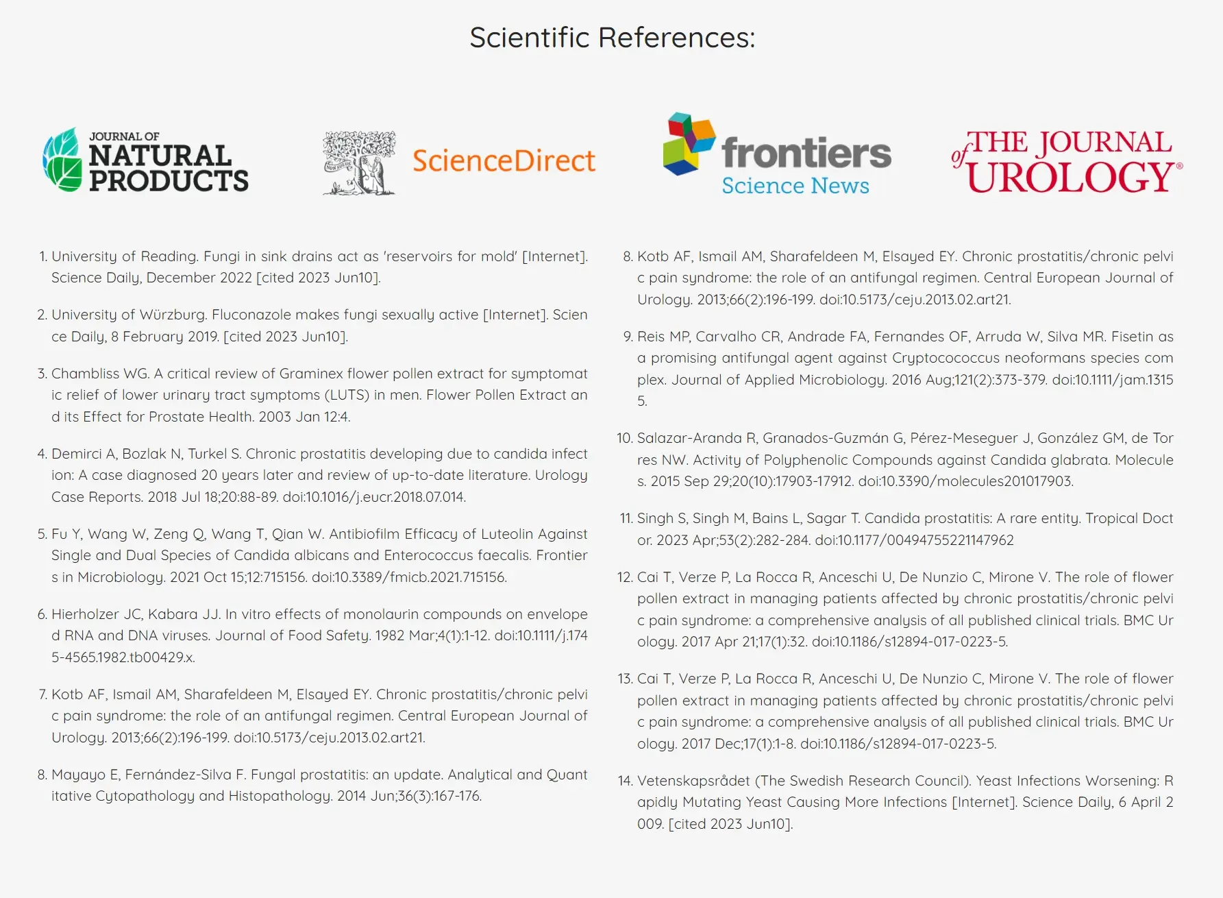 Scientific References